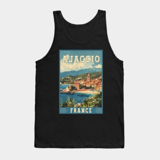 Ajaccio In France Mediterranean Paradise Travel Art Tank Top